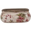 Clayre & Eef 6CE1603S Binnen Bloempot Roze Beige 18x7x7 cm