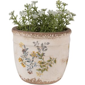 Clayre & Eef 6CE1607S Bloempot voor Binnen Beige Geel...