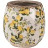 Clayre & Eef 6CE1608S Bloempot voor Binnen Beige Geel Ø 13x13 cm
