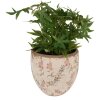 Clayre & Eef 6CE1615L Binnen Bloempot Beige Roze Ø 18x17 cm