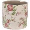 Clayre & Eef 6CE1623M Binnen Bloempot Beige Roze Ø 14x13 cm