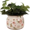 Clayre & Eef 6CE1625L Bloempot voor Binnen Beige Roze Ø 20x15 cm