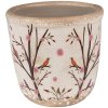 Clayre & Eef 6CE1641XS Bloempot voor Binnen Beige Bruin Ø 11x10 cm