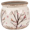 Clayre & Eef 6CE1642M Binnen Bloempot Beige Bruin Ø 16x13 cm