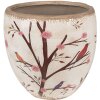 Clayre & Eef 6CE1645L Binnen Bloempot Beige Bruin Ø 18x17 cm