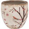 Clayre & Eef 6CE1645M Binnen Bloempot Beige Bruin Ø 14x14 cm