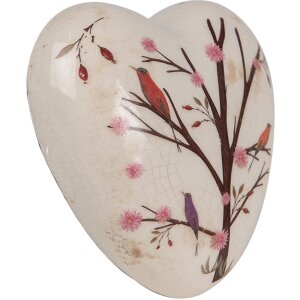 Clayre & Eef 6CE1648 Decoratief Hart Beige Bruin...