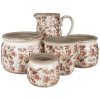 Clayre & Eef 6CE1650M Binnen Bloempot Beige Roze Ø 16x13 cm