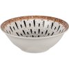 Clayre & Eef 6CEBO0062 Soepkom Wit Zwart Ø 15x5 cm - 300 ml