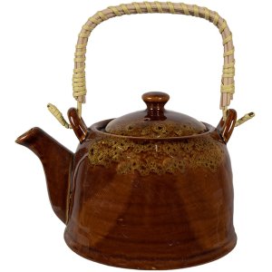 Clayre & Eef 6CETE0136 Theepot Bruin Ø 14x12...