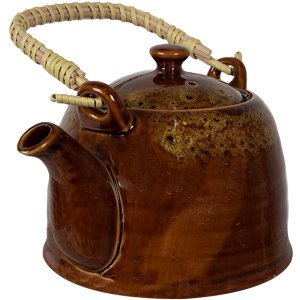 Clayre & Eef 6CETE0136 Theepot Bruin Ø 14x12...