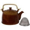 Clayre & Eef 6CETE0136 Theepot Bruin Ø 14x12 cm - 750 ml