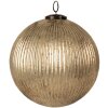 Clayre & Eef 6GL4363L Kerstbal goudkleurig Ø 26x26 cm glas