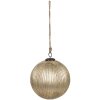Clayre & Eef 6GL4363M Kerstbal Goudkleurig Ø 20x20 cm