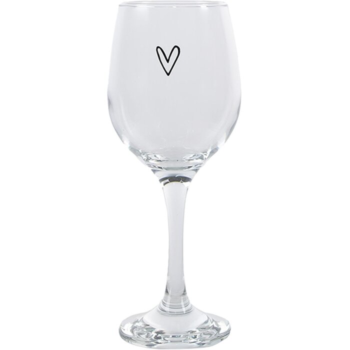 Clayre & Eef 6GL4400 Wijnglas Transparant Ø 8x17 cm 250 ml