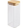 Clayre & Eef 6GL4419 Opbergblik met deksel Transparant 6x6x15 cm