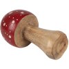 Clayre & Eef 6H2309M Decoratie Paddestoel Roodbruin Ø 6x13 cm