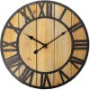 Clayre & Eef 6KL0812 Wandklok Bruin Ø 46x5 cm - 1xAA