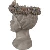 Clayre & Eef 6PR3896 Binnen Bloempot Grijs 22x20x26 cm