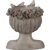 Clayre & Eef 6PR3896 Binnen Bloempot Grijs 22x20x26 cm