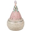 Clayre & Eef 6PR3898 Muziekdoos Roze, Wit Ø 12x19 cm
