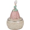 Clayre & Eef 6PR3898 Muziekdoos Roze, Wit Ø 12x19 cm