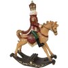 Clayre & Eef 6PR3910 Decoratie Hobbelpaard Bruin Rood 22x9x29 cm Polyresin
