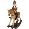 Clayre & Eef 6PR3910 Decoratie Hobbelpaard Bruin Rood 22x9x29 cm Polyresin