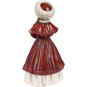 Clayre & Eef 6PR3943 Decoratie Meisje Rood 9x7x17 cm
