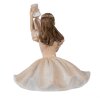 Clayre & Eef 6PR3944 Decoratieve Ballerina Roze Wit 12x12x13 cm Polyresin