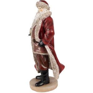 Clayre & Eef 6PR3951 Kerstversiering Beeldje Kerstman...