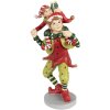 Clayre & Eef 6PR3972 Decoratie Elf Rood 12x9x19 cm Polyresin