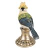 Clayre & Eef 6PR3992 Decoratieve Vogel Blauw 8x13x17 cm