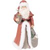 Clayre & Eef 6PR4938 Kerstman Decoratiefiguur Rood Wit 16x16x31 cm