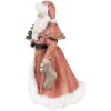Clayre & Eef Kerstversiering Beeldje Kerstman Rood, Wit 14x12x23 cm