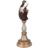 Kerstversiering beeldje kerstgroep rood, goudkleurig 11x11x30 cm