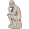 Clayre & Eef 6TE0493 Decoratie Man Grijs 16x12x31 cm