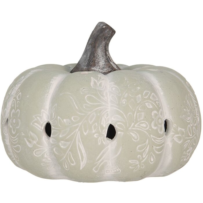 Clayre & Eef 6TE0497 Decoratie Pompoen Groen Ø 23x18 cm