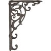 Clayre & Eef 6Y1763 Plankdrager Bruin IJzer 4x33x21 cm Landelijke stijl