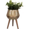Clayre & Eef 6Y5403 Plantenhouder Koperkleurig Bruin 27x27x39 cm