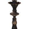 Clayre & Eef 6Y5454 Kandelaar Zwart Goud Ø 11x30 cm Barokstijl