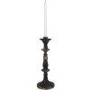 Clayre & Eef 6Y5454 Kandelaar Zwart Goud Ø 11x30 cm Barokstijl