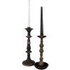 Clayre & Eef 6Y5454 Kandelaar Zwart Goud Ø 11x30 cm Barokstijl