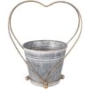 Clayre & Eef 6Y5469 Plantenhouder Grijs Goudkleurig 25x16x29 cm