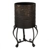 Clayre & Eef 6Y5476 Kamerplantenstandaard Zwart Ø 29x53 cm