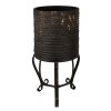 Clayre & Eef 6Y5476 Kamerplantenstandaard Zwart Ø 29x53 cm