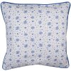 Clayre & Eef BRB21 Kussenhoes Beige Blauw 40x40 cm Katoen Romantisch