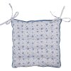 Clayre & Eef BRB29 Stoelkussen Schuim Beige Blauw 40x40x4 cm