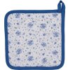 Clayre & Eef BRB45 Pannenlap Beige, Blauw 20x20 cm