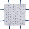 Clayre & Eef BRB47 Broodmand Beige Blauw 35x35x8 cm Katoenen Bloempatroon